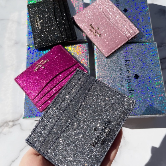 Glitter💕♠️Kate Spade Cardholder NEWINBOX - Picture 7 of 7